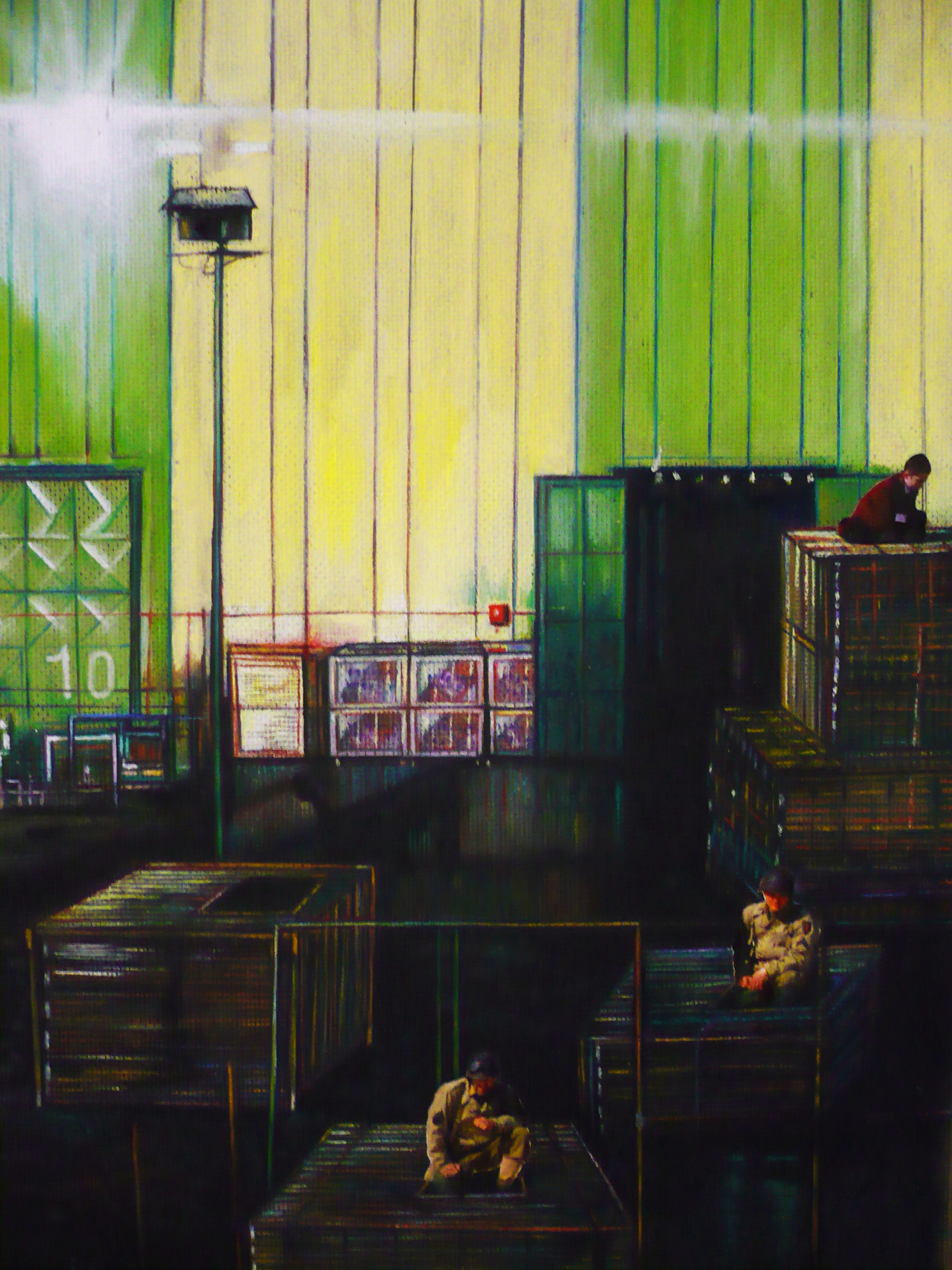 Deposito militare - tecnica mista su tavola – cm 30 x 40 – 2010