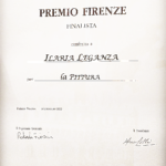 ILARIA LEGANZA - attestato finalista Premio Conti Firenze